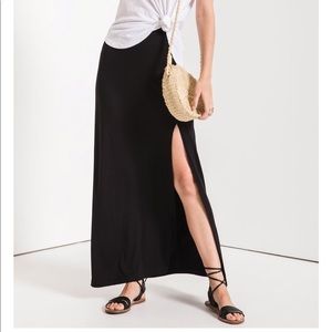 Spiritual Gangster Side Slit Maxi Skirt
